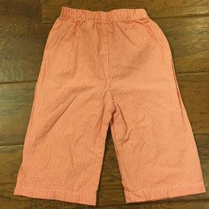 Orange Gingham Pants